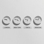 four-wall-clocks-showing-different-time-zones-for-london-new