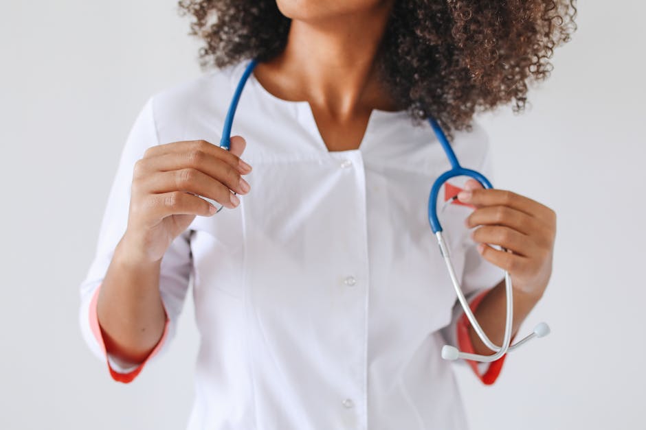 a-female-doctor-holds-a-stethoscope-focusing-on-healthcare-p-1